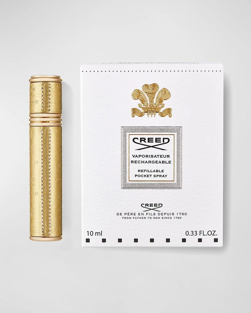 Creed Empty Gold Refillable Pocket Spray Case, 0.33 oz. 2