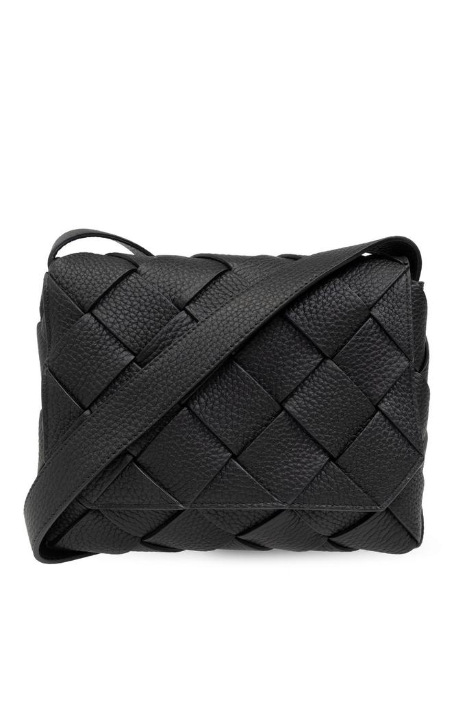 【BOTTEGA VENETA】DIAGO CROSSBODY BAG Bottega Veneta Men's Diago Large Intreccio Leather Crossbody