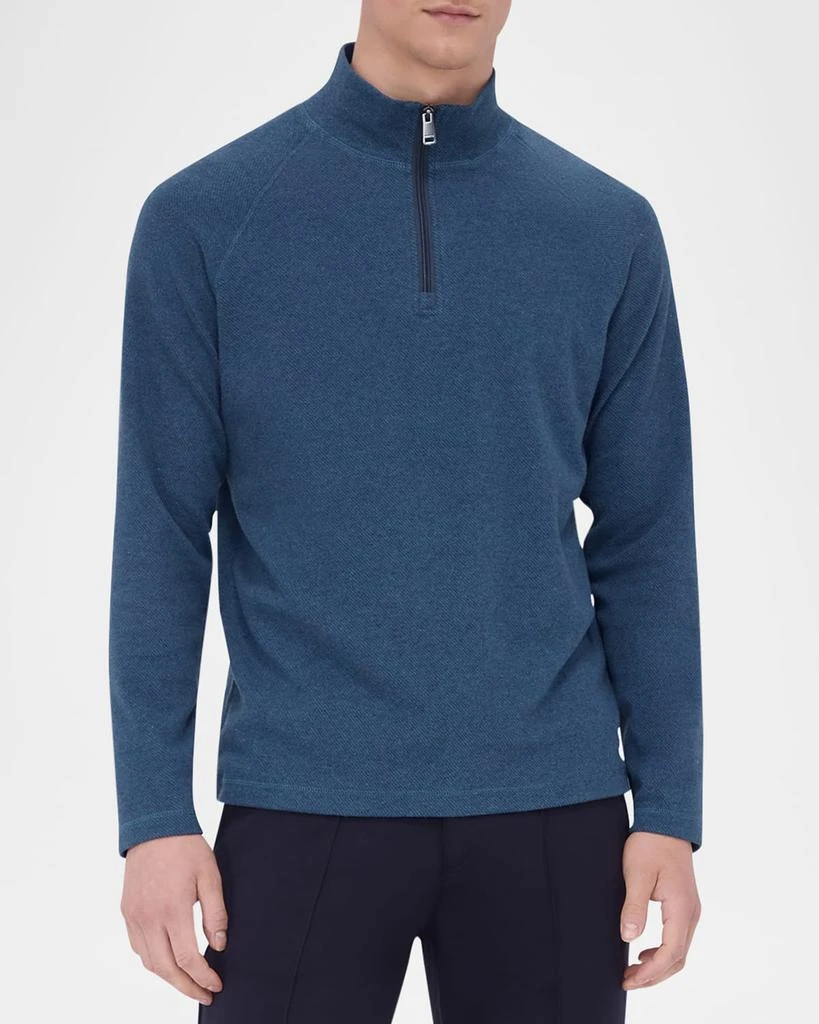 BUGATCHI Men's Quarter-Zip Knit Sweater 4