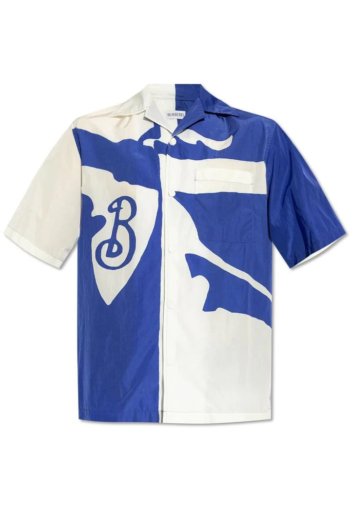 Burberry Burberry Equestrian Knight Two-Toned Short Sleeved Shirt 1