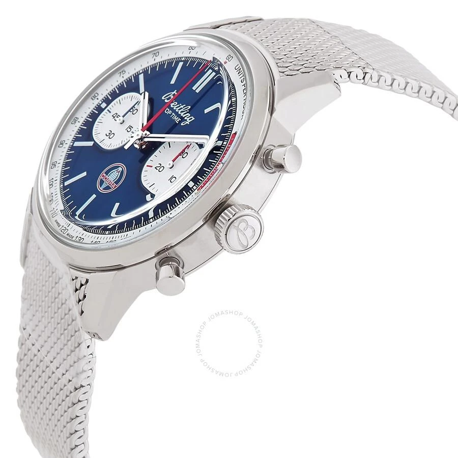 BREITLING Top Time B01 Shelby Cobra Chronograph Automatic Blue Dial Men's Watch AB01763A1C1A1 2