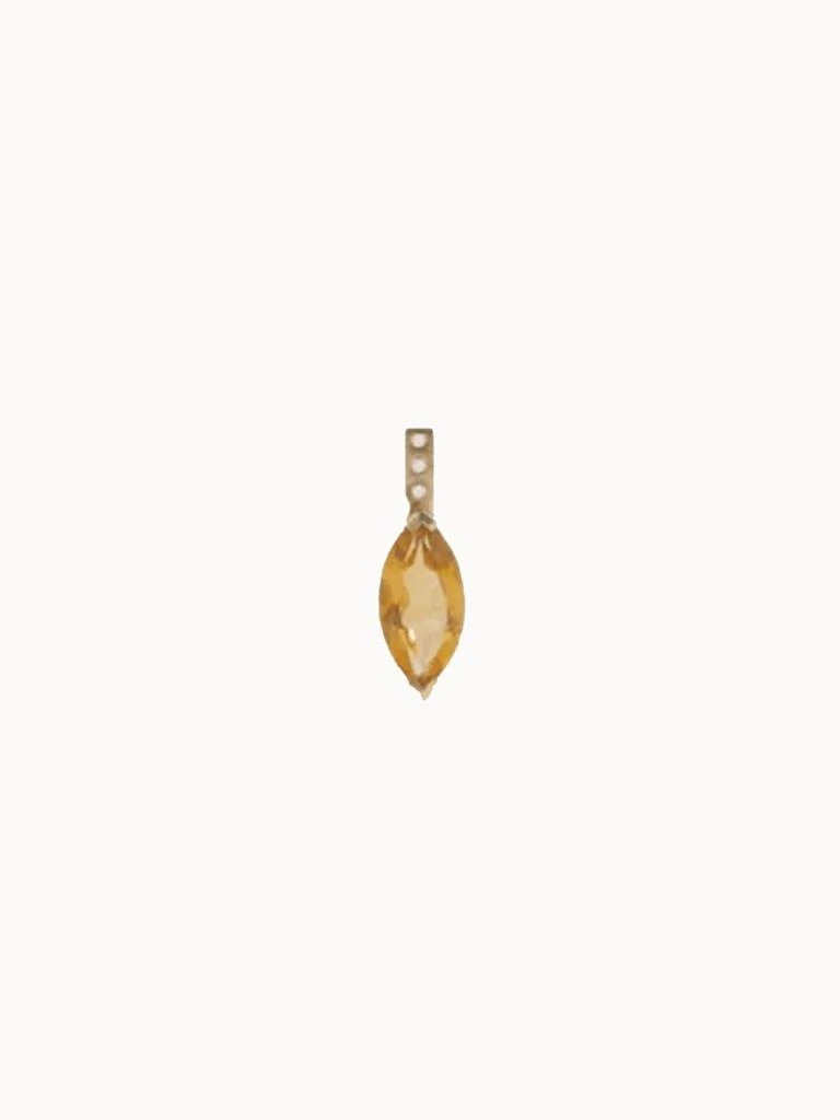 loren stewart Gem Earring Jacket In Citrine