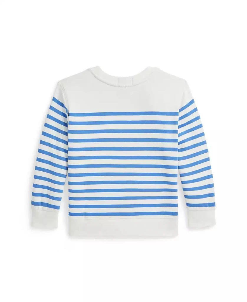 Ralph Lauren Toddler and Little Boys Polo Bear Striped Fleece Sweatshirt 2