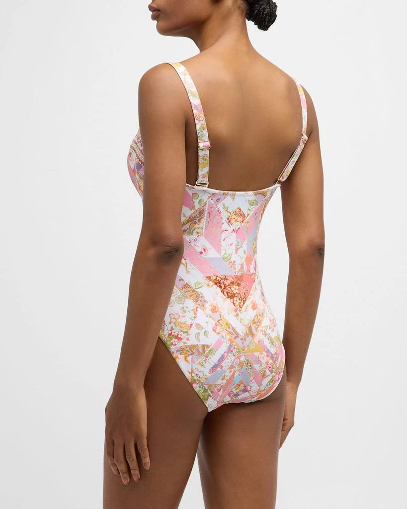 Camilla Sew Yesterday Lace Up Balconette One-Piece Swimsuit 4