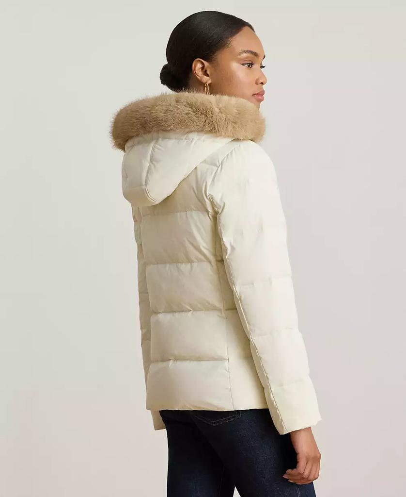 Ralph Lauren Women's Faux-Fur-Trim Collared Puffer Coat
