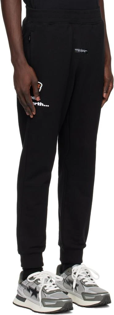 AAPE by A Bathing Ape Black AAPE Main Sweatpants 2