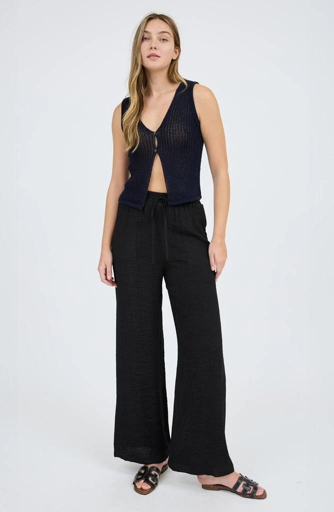 Blu Pepper Button Front Knit Sleeveless Top 4