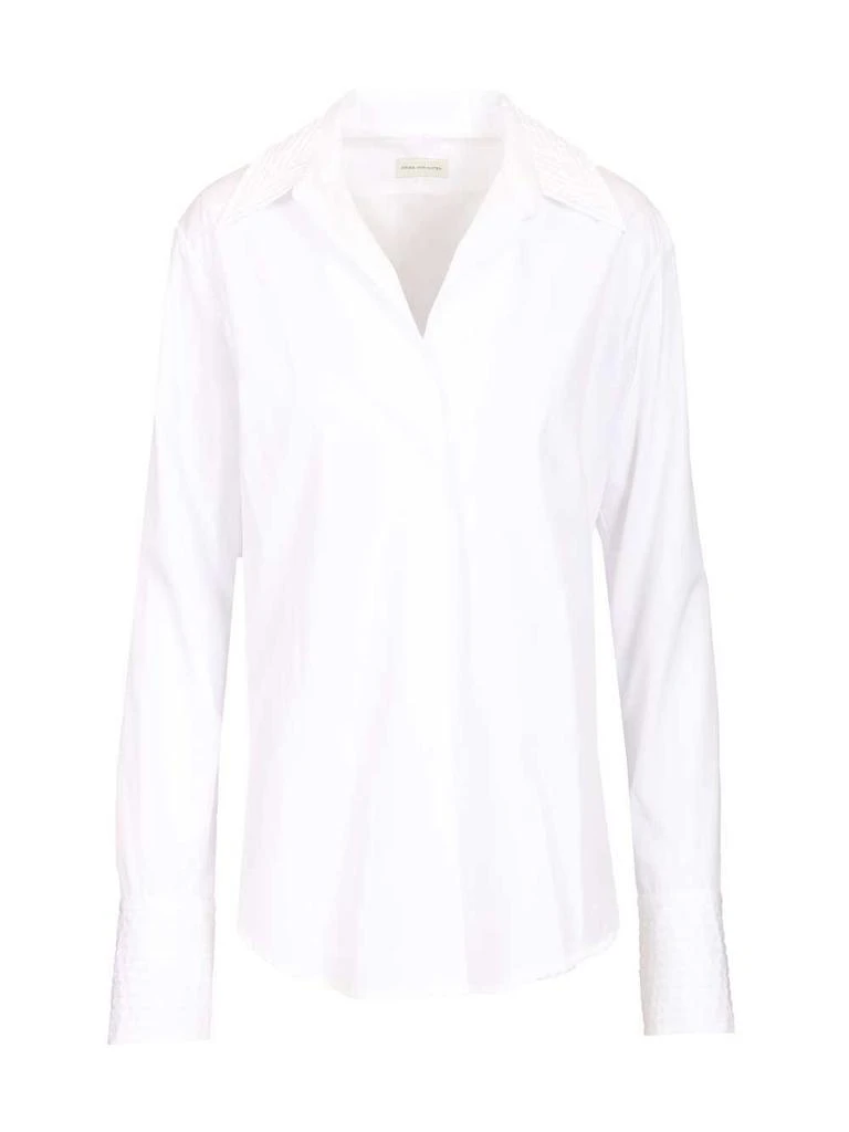 Dries Van Noten Dries Van Noten Long-Sleeved Poplin Shirt 1