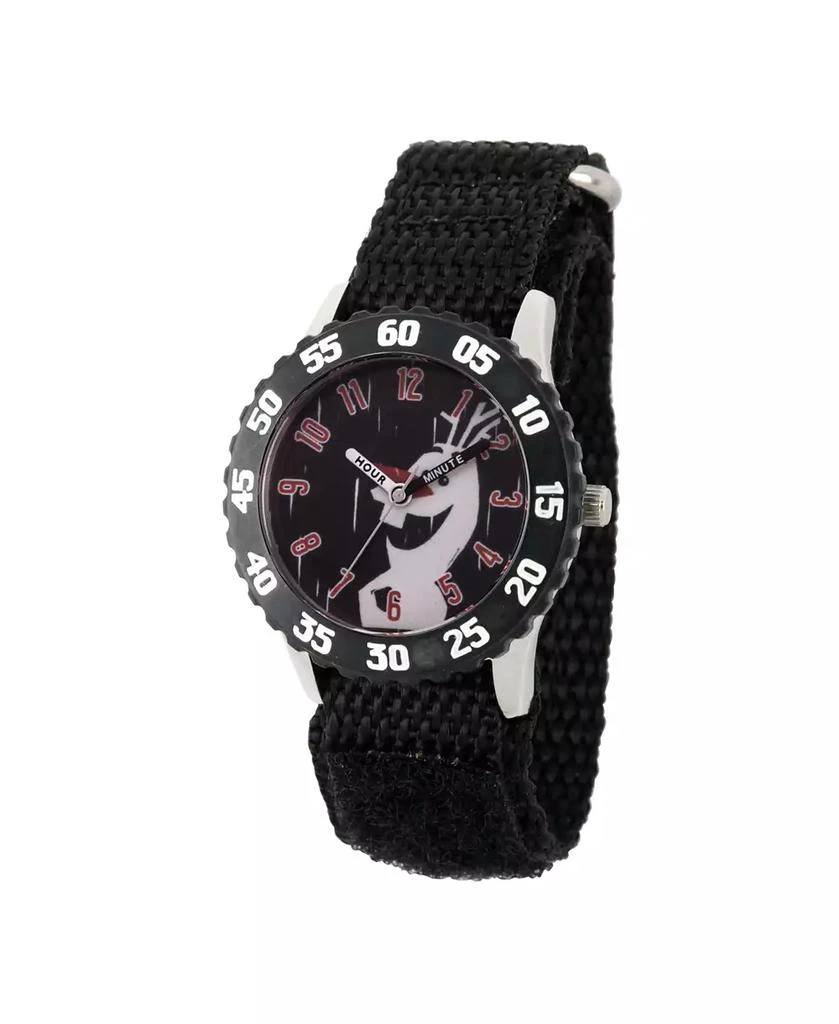 ewatchfactory Disney Frozen 2 Olaf Boy's Stainless Steel Time Teacher, Black Bezel Watch 32mm 1