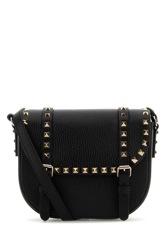 Valentino Black Leather Rockstud Crossbody Bag