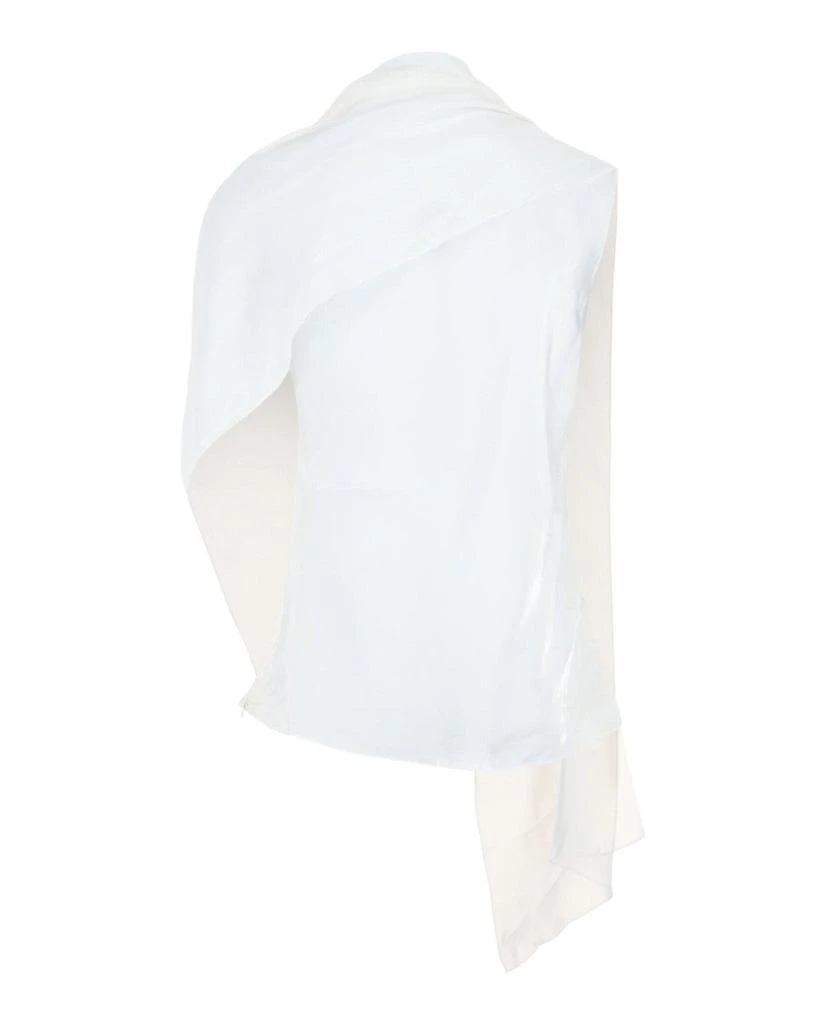 Salvatore Ferragamo Asymmetrical Shawl Blouse 2