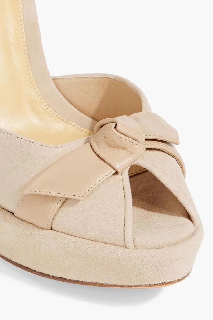 Alexandre Birman Peppita 120 bow-detailed suede platform sandals 4
