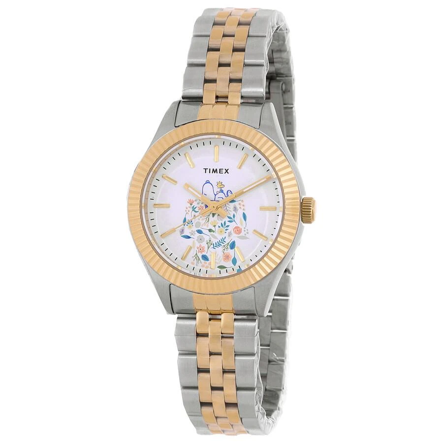 Timex Timex X Peanuts Legacy In Bloom Quartz White Dial Ladies Watch TW2W95100VQ