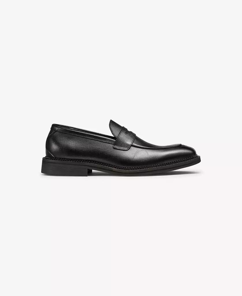 Karl Lagerfeld Paris Men's Saffiano Leather Penny Loafer