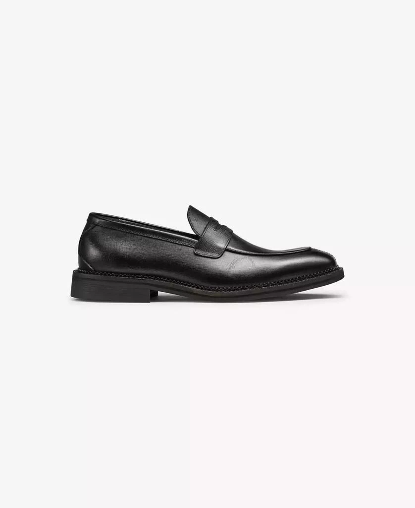 KARL LAGERFELD PARIS Men's Saffiano Leather Penny Loafer 2