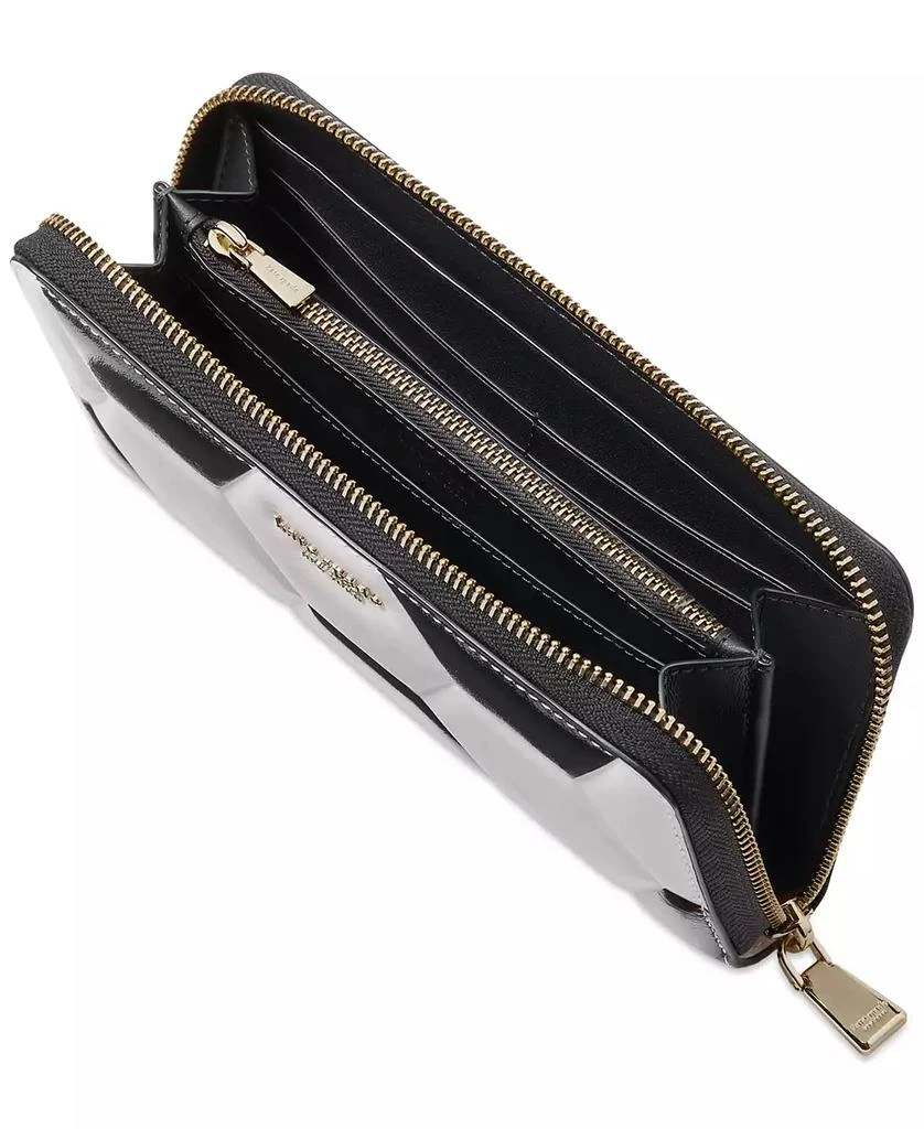 Kate Spade Kickoff Embossed Leather Zip Around Continental Wallet 4
