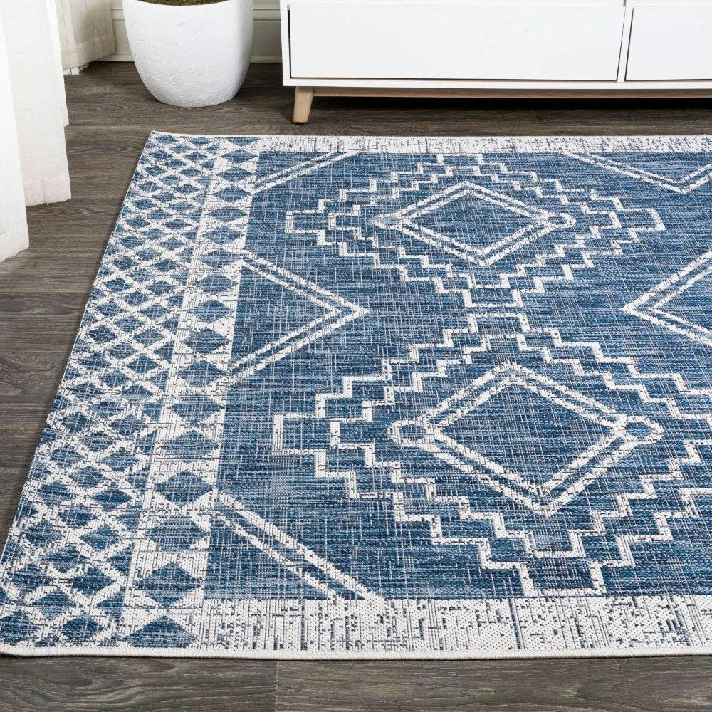 JONATHAN Y Marokko Diamond Tribal Medallion Indoor/Outdoor Area Rug 4