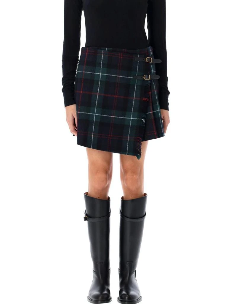 Ralph Lauren Polo Ralph Lauren Plaid Pleated Wrap Skirt 1