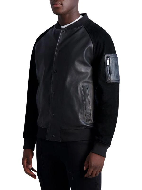 Shop Suede Leather Bomber Jacket on Sale at BeyondStyle – Get 61