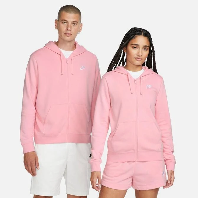 NIKE Women's Nike Sportswear Club Fleece Full-Zip Hoodie 1