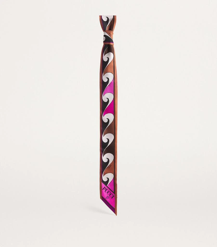 PUCCI Silk Orchidee Print Scarf 3