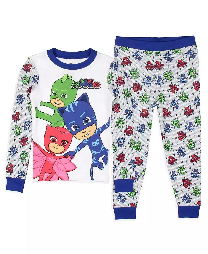 PJ Masks Toddler Boys Gekko Catboy Owlette Logo 2-Piece Tight Fit Pajama Set