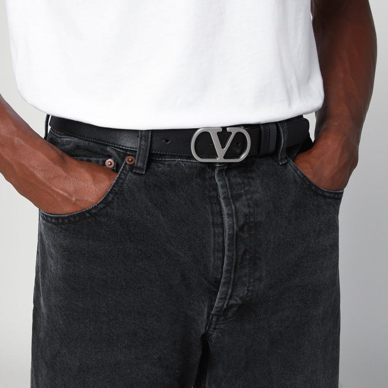 Valentino Reversible Vlogo Signature belt Black/Marine