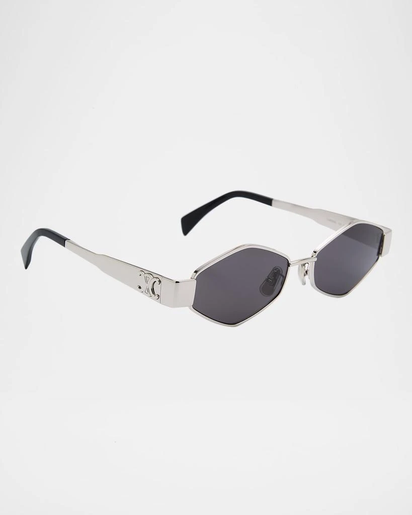 Celine Men's Triomphe Metal and Nylon Oval Sunglasses