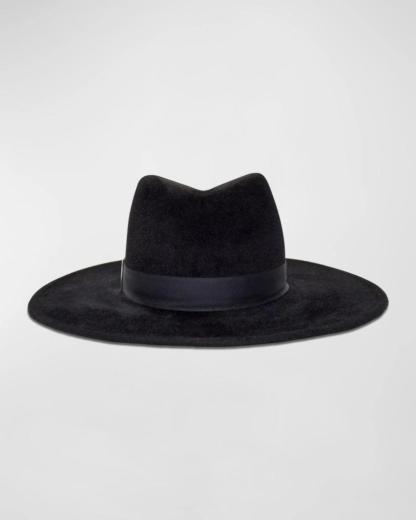 Gigi Burris Jeanne Black Felt Fedora 1