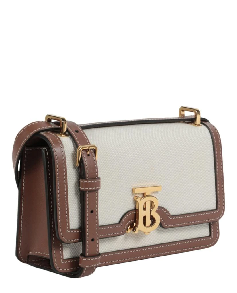 Burberry Mini Leather-Trimmed Canvas Shoulder Bag 2