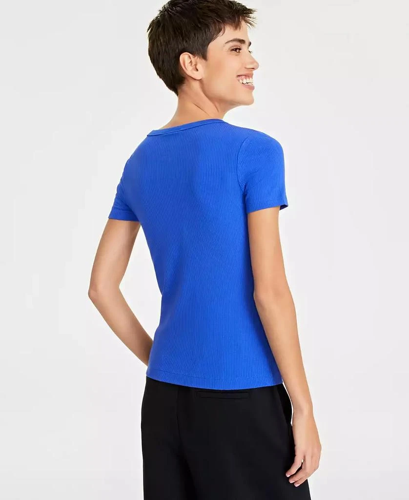 On 34th Women’s Ribbed T-Shirt, Created for Macy’s 4