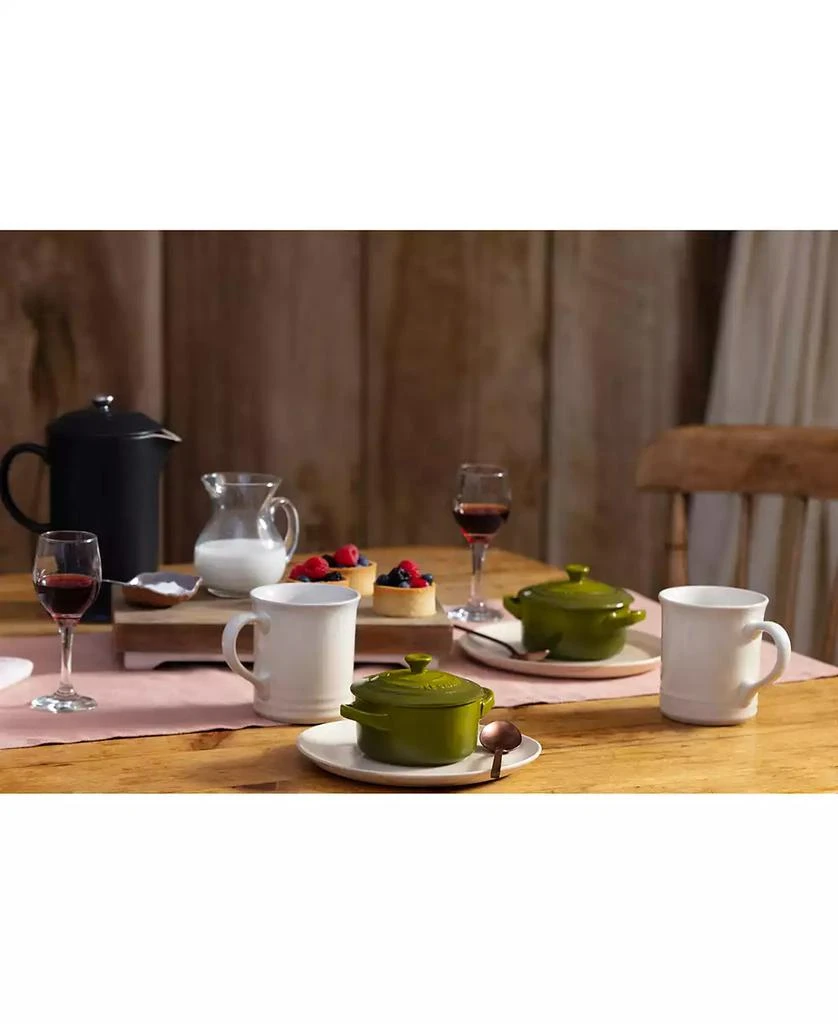 Le Creuset Stoneware 8 oz. Mini Round Cocotte with Lid 9