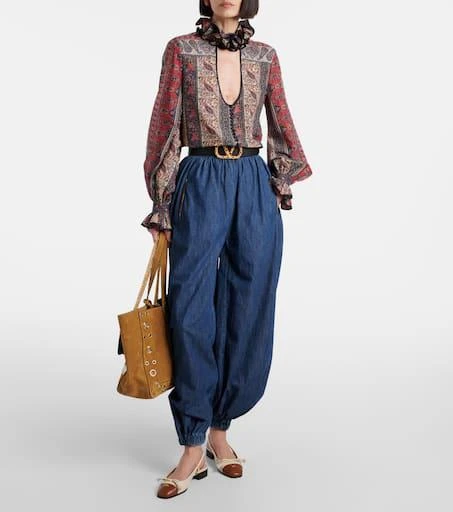 Valentino Paisley cotton muslin blouse 2