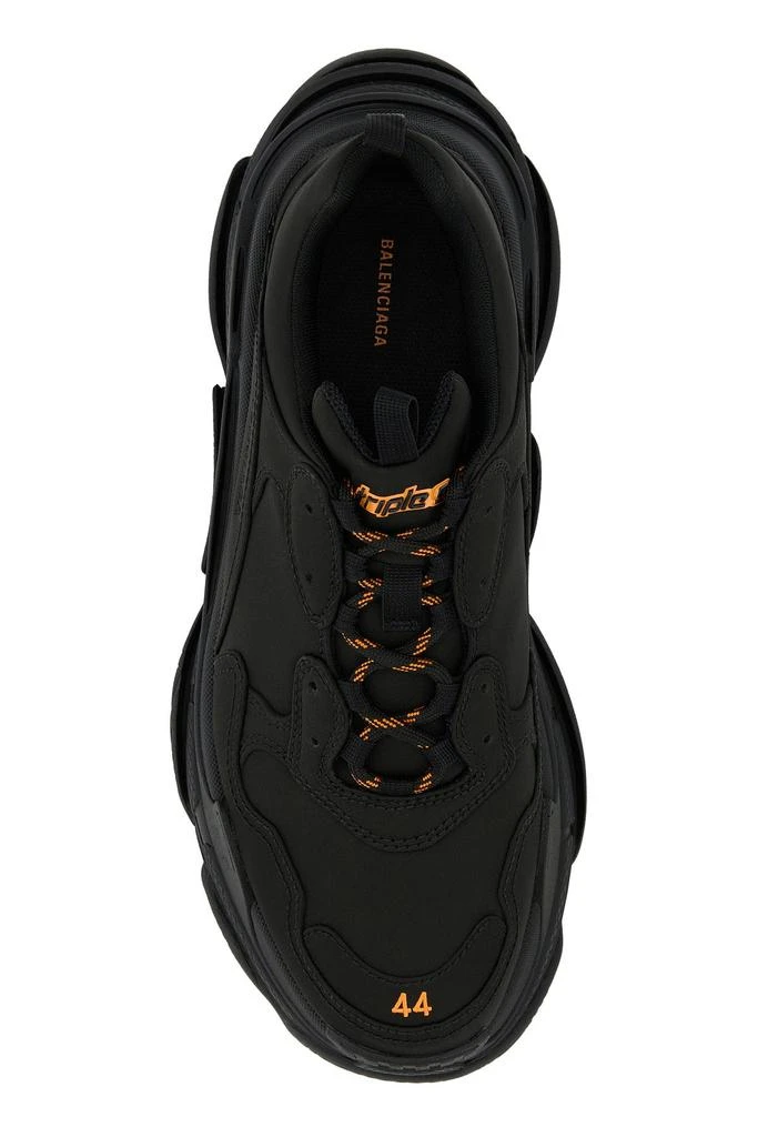 Balenciaga Black satin Triple S sneakers 3