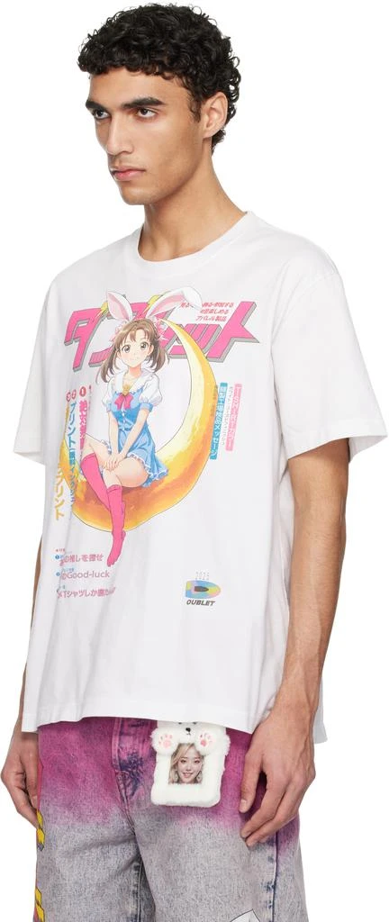 doublet White Rabbit Anime Print T-shirt 4