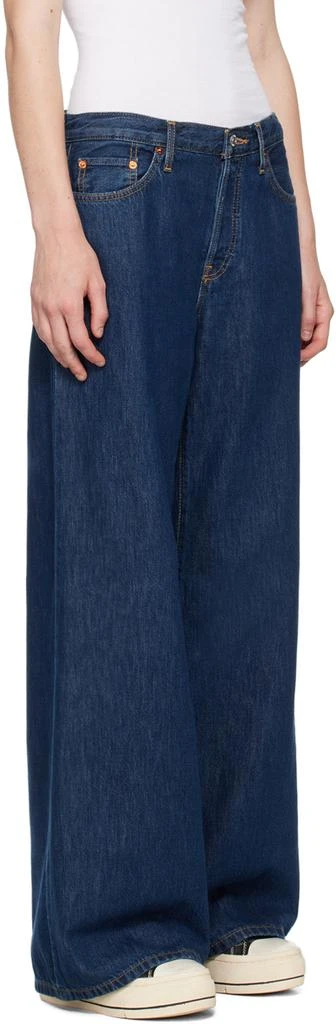 Re/Done Indigo Mid Rise Palazzo Jeans 2