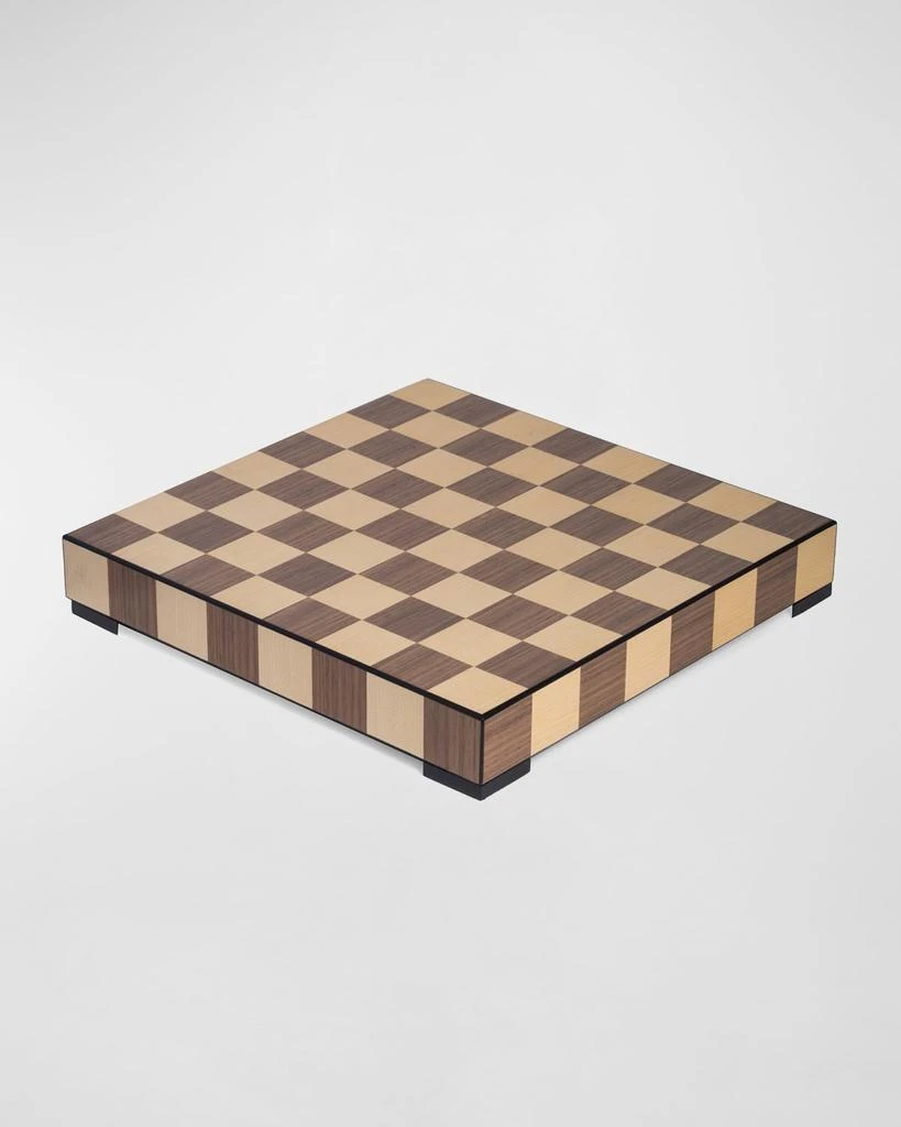 Bey-Berk Wood Matte Inlay Chess/Checkers Set 2