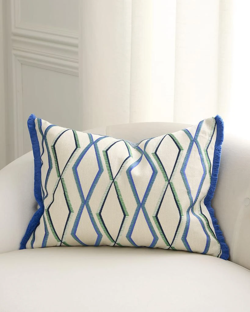 Designers Guild Trevenna Embroidered Decorative Pillow, 18" x 24"
