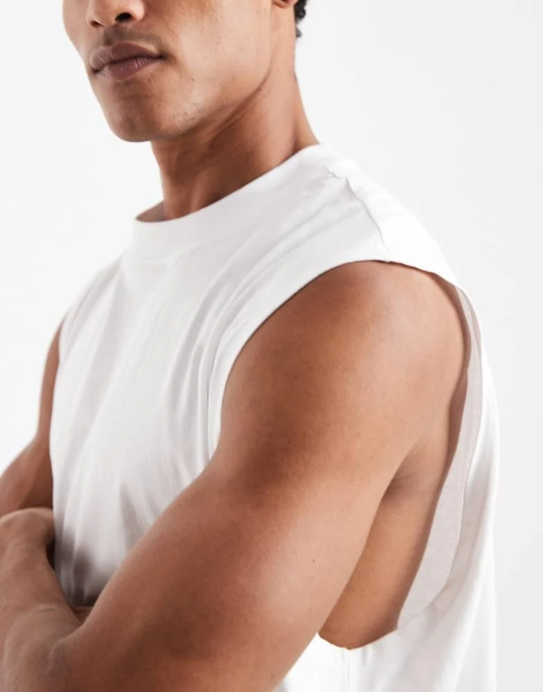 ASOS ASOS DESIGN Essentials oversized tank in white 5