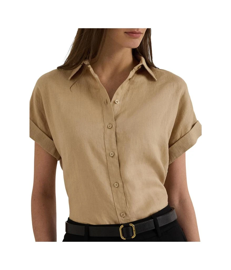 Ralph Lauren Linen Dolman-Sleeve Shirt 3