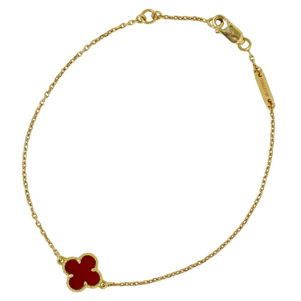 Van Cleef 
Arpels Sweet Alhambra Bracelet 18K pink And Carnelian yellow_ Bracelet Jewelry (Pre-Owned)