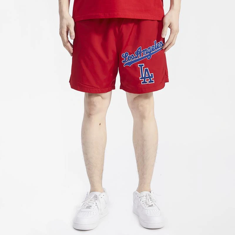Pro Standard Pro Standard Dodgers Neutral Script TCWoven Shorts - Men's 1