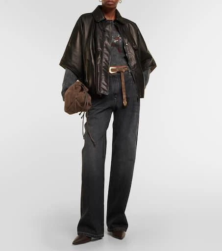 Brunello Cucinelli Leather overshirt  2