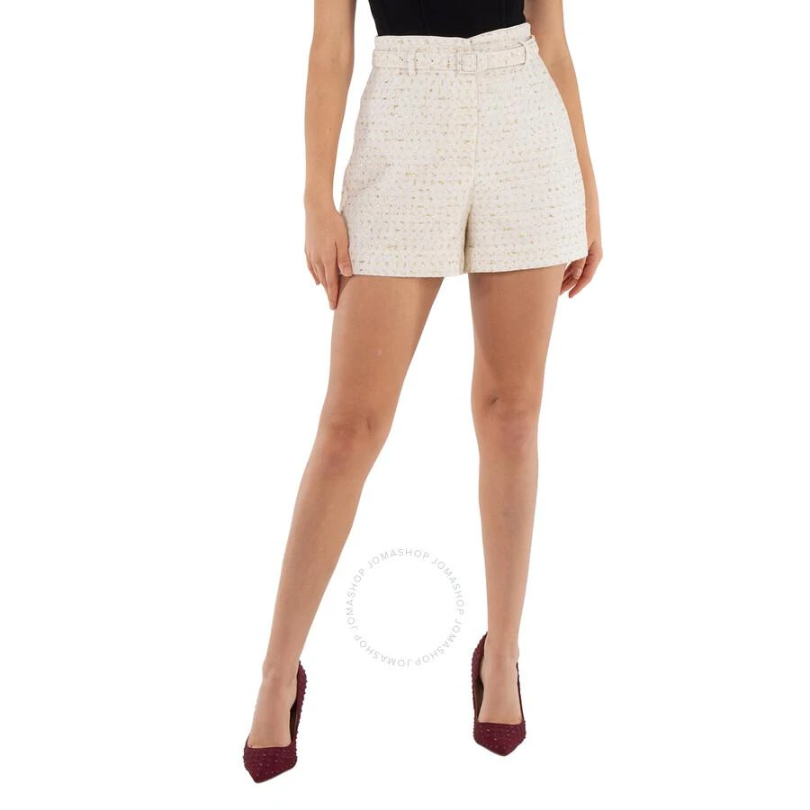 Self Portrait Ladies Cream Boucle Short 2