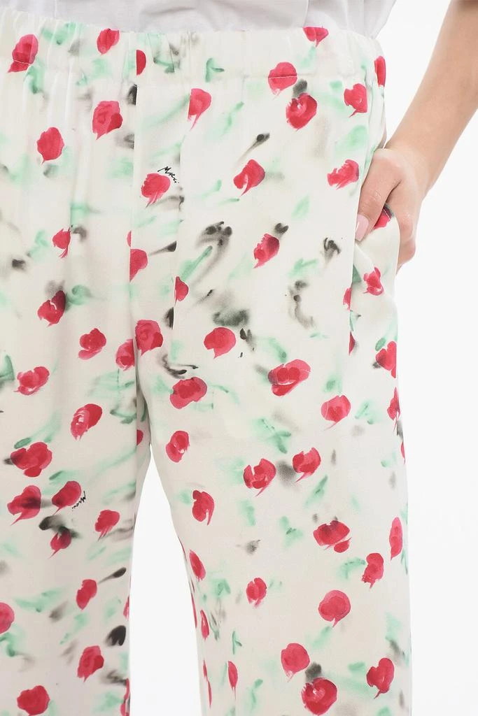 Marni Marni Satin Cropped Pants with Drawstring 3