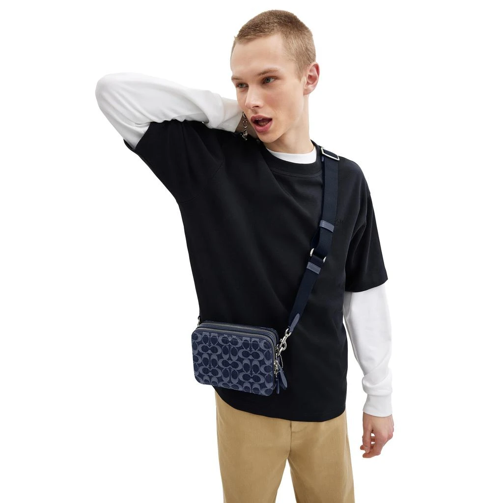 Coach Charter Crossbody Bag 19 In Signature Denim 5