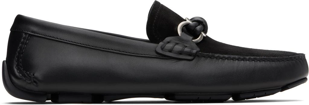 Shop Black Gancini Buckle Driver Loafers on Sale at  display picture 2