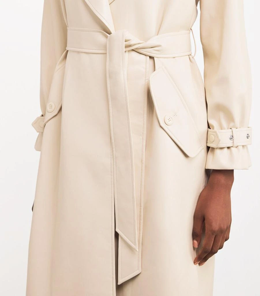 Alice + Olivia Faux Leather Sullivan Trench Coat 6