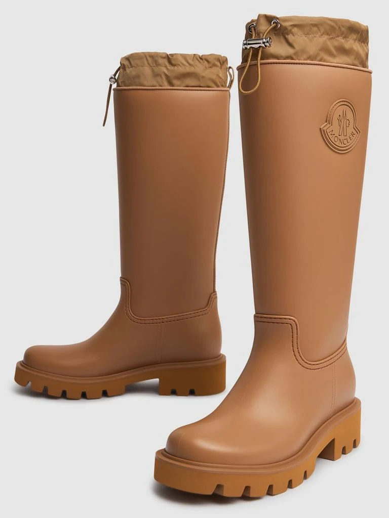 MONCLER 40mm Kickstream High Rubber Rain Boots 2