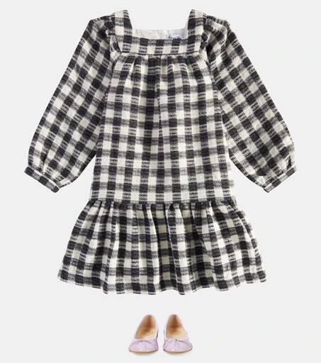 Tartine et Chocolat Checked wool and cotton-blend dress 2